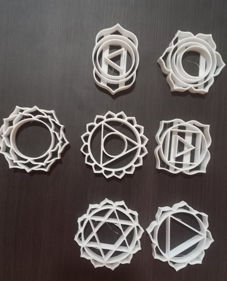 Cortante de los 7 Chakras 3D